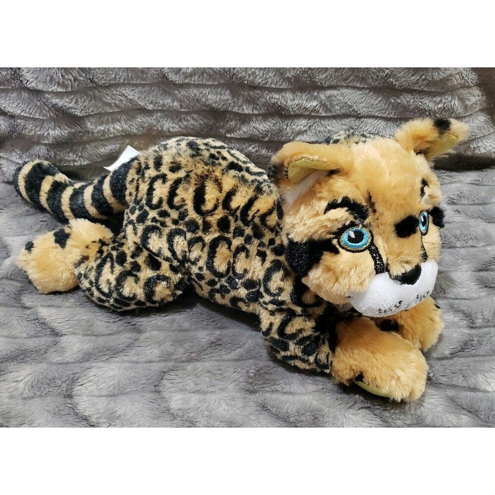 Little Brownie Go For Bold Leopard Cheetah Cat Plush Stuffed Toy 18" Long